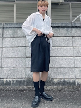 「アイテム（インテリア、パープル系）」を使った、꽃/hanangさん（メンズ・168cm）の夏コーディネート