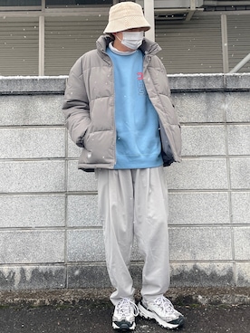 「アイテム（インテリア、パープル系）」を使った、꽃/hanangさん（メンズ・168cm）の冬コーディネート