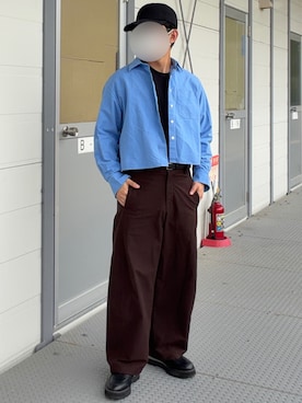 「GU（ジーユー）のアイテム（キャップ）」を使った、Leonard -レナード-さん（メンズ・160cm）の春コーディネート