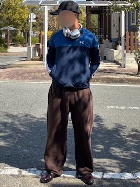 「GU（ジーユー）のアイテム（キャップ）」を使った、Leonard -レナード-さん（メンズ・160cm）の春コーディネート