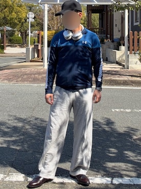 「GU（ジーユー）のアイテム（キャップ）」を使った、Leonard -レナード-さん（メンズ・160cm）の春コーディネート