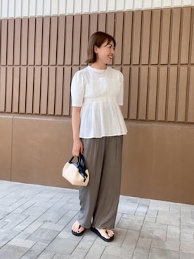 「アイテム（バックパック/リュック）」を使った、shinoさん（レディース・156cm）の夏コーディネート