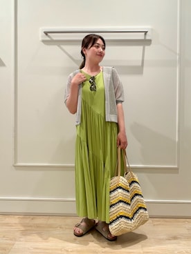 「MICO COULIER（ミコクリエ）のアイテム」を使った、shinoさん（レディース・156cm）の夏コーディネート