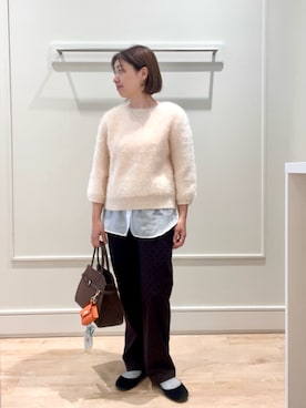 「ドットパンツ」｜shinoさん（レディース・156cm）の秋コーディネート