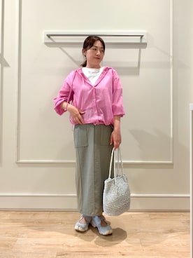 「MICO COULIER（ミコクリエ）のアイテム」を使った、shinoさん（レディース・156cm）の春コーディネート