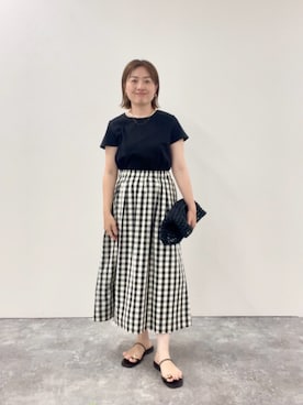 「NOLLEY'S LIGHT（ノーリーズライト）のアイテム（ワンピース/ドレス）」を使った、shinoさん（レディース・156cm）の夏コーディネート