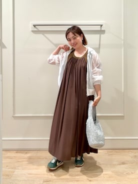 「MICO COULIER（ミコクリエ）のアイテム」を使った、shinoさん（レディース・156cm）の夏コーディネート