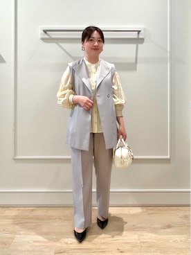 「MICO COULIER（ミコクリエ）のアイテム」を使った、shinoさん（レディース・156cm）の春コーディネート