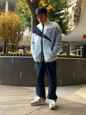 「Reebok（リーボック）のアイテム（キャップ）」を使った、KAZUさん（メンズ・161cm）の冬コーディネート