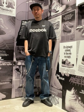 「Reebok（リーボック）のアイテム」を使った、KAZUさん（メンズ・161cm）の春コーディネート