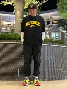 「Reebok（リーボック）のアイテム」を使った、KAZUさん（メンズ・161cm）の秋コーディネート