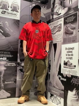 「reebok」｜KAZUさん（メンズ・161cm）の春コーディネート