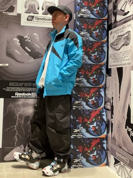 「Reebok（リーボック）のアイテム（帽子）」を使った、KAZUさん（メンズ・161cm）の春コーディネート