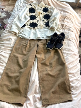 「しまむら（シマムラ）のアイテム」を使った、akkina1286さん（レディース・155cm・40代）の秋コーディネート