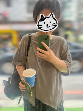 「アイテム（バックパック/リュック）」を使った、mikeiさん（レディース・163cm）の秋コーディネート