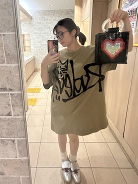「アイテム（メガネ）」を使った、fuchaaaaaanさん（レディース・154cm）の夏コーディネート