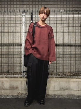 「アイテム（ショルダーバッグ）」を使った、Fuuyaさん（メンズ・170cm・20代）の秋コーディネート