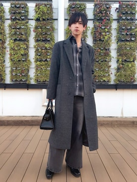 「アイテム（ハンドバッグ）」を使った、Fuuyaさん（メンズ・170cm・20代）の冬コーディネート