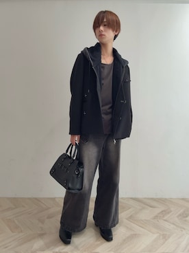 「アイテム（ハンドバッグ）」を使った、Fuuyaさん（メンズ・170cm）の秋コーディネート