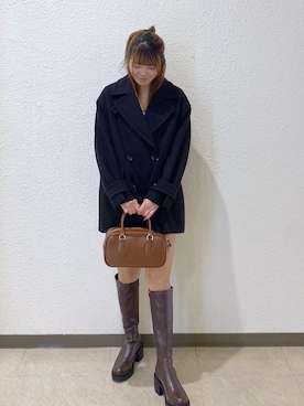 「FREE'S MART（フリーズマート）のアイテム（シューズ）」を使った、RINKAさん（レディース・165cm）の冬コーディネート