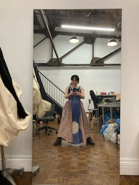 「Handmade（ハンドメイド）のアイテム（オールインワン・サロペット）」を使った、Gurikoさん（レディース・152cm）の春コーディネート
