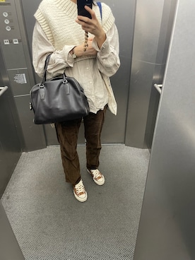 「アイテム（腕時計）」を使った、eriさん（レディース・169cm）の秋コーディネート