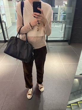 「アイテム（アナログ腕時計）」を使った、eriさん（レディース・169cm）の秋コーディネート