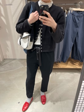 「MUJI Labo（ムジラボ）のアイテム（トップス）」を使った、eriさん（レディース・169cm）の春コーディネート