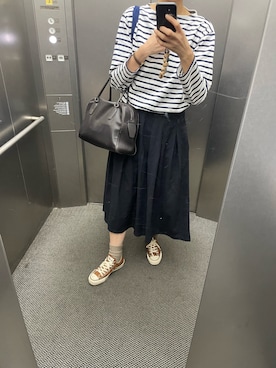 「アイテム（アナログ腕時計）」を使った、eriさん（レディース・169cm）の秋コーディネート