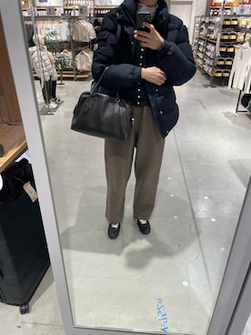 「THE ROW（ザロウ）のアイテム」を使った、eriさん（レディース・169cm）の冬コーディネート