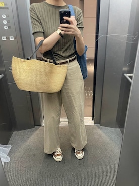 「SEIKO（セイコー）のアイテム」を使った、eriさん（レディース・169cm）の夏コーディネート