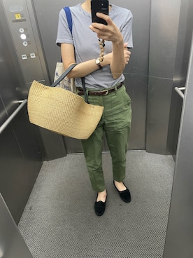 「アイテム（アナログ腕時計）」を使った、eriさん（レディース・169cm）の秋コーディネート