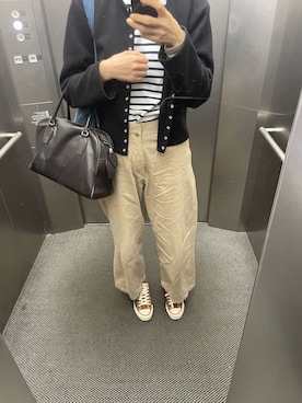 「SAINT JAMES（セントジェームス）のアイテム」を使った、eriさん（レディース・169cm）の秋コーディネート