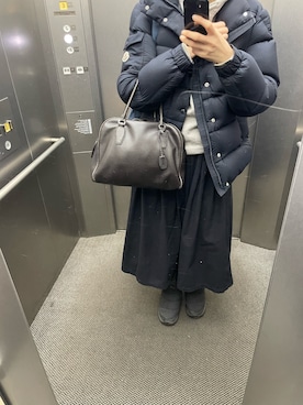 「AURALEE（オーラリー）のアイテム」を使った、eriさん（レディース・169cm）の冬コーディネート