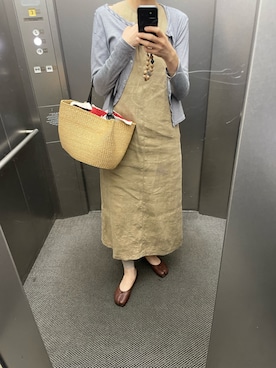 「MARGARET HOWELL（マーガレットハウエル）のアイテム」を使った、eriさん（レディース・169cm）の夏コーディネート