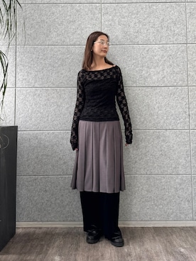 「CODE A（コードエー）のアイテム」を使った、uchi__yamaさん（レディース・170cm）の秋コーディネート