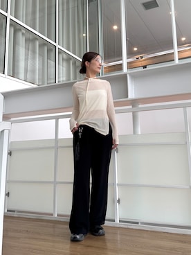 「CODE A（コードエー）のアイテム」を使った、uchi__yamaさん（レディース・170cm）の秋コーディネート