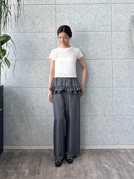 「CODE A（コードエー）のアイテム」を使った、uchi__yamaさん（レディース・170cm）の春コーディネート