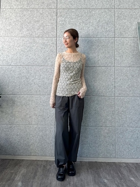 「CODE A（コードエー）のアイテム」を使った、uchi__yamaさん（レディース・170cm）の春コーディネート