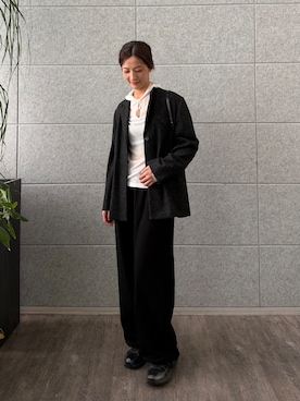 「CODE A（コードエー）のアイテム」を使った、uchi__yamaさん（レディース・170cm）の秋コーディネート