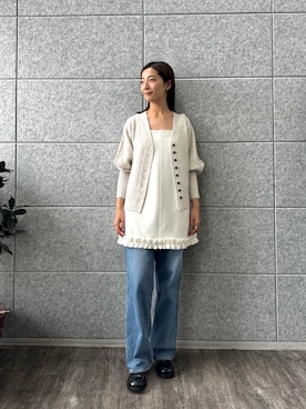 「CODE A（コードエー）のアイテム」を使った、uchi__yamaさん（レディース・170cm）の冬コーディネート