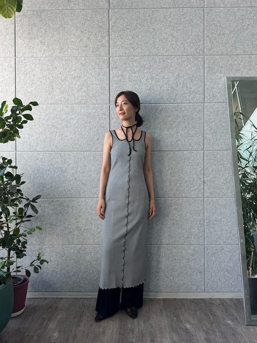 ワンピース DRESS ne Quittez pas｜コットン ルレックス チューリップ プリント