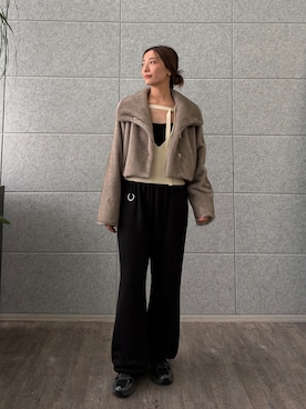 「CODE A（コードエー）のアイテム」を使った、uchi__yamaさん（レディース・170cm）の秋コーディネート