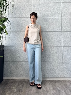 「CODE A（コードエー）のアイテム」を使った、uchi__yamaさん（レディース・170cm）の春コーディネート
