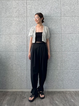 「CODE A（コードエー）のアイテム（トップス）」を使った、uchi__yamaさん（レディース・170cm）の夏コーディネート