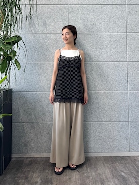 「CODE A（コードエー）のアイテム」を使った、uchi__yamaさん（レディース・170cm）の夏コーディネート