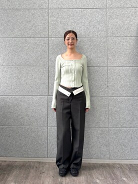 「CODE A（コードエー）のアイテム」を使った、uchi__yamaさん（レディース・170cm）の秋コーディネート
