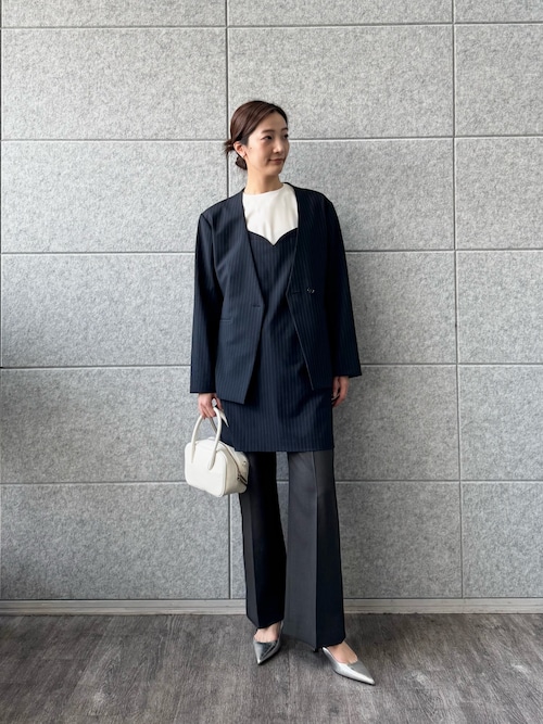 CODE A ジャケット ノーカラージャケット tailored mood over jacket 