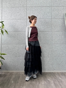 「CODE A（コードエー）のアイテム」を使った、uchi__yamaさん（レディース・170cm）の春コーディネート