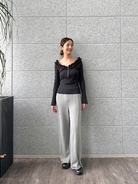 「CODE A（コードエー）のアイテム」を使った、uchi__yamaさん（レディース・170cm）の秋コーディネート